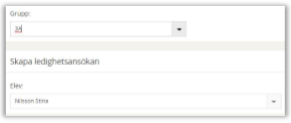 Skolpersonal kan göra en ledighetsansökan
